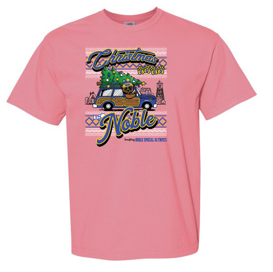 Noble Special Olympics "Christmas" Design Comfort Colors S/S T-shirt (crunchberry)