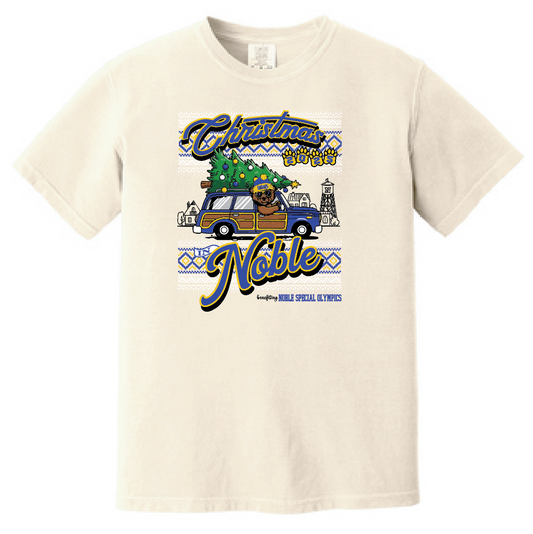Noble Special Olympics "Christmas" Design Comfort Colors S/S T-shirt (ivory)
