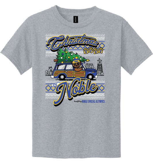 Noble Special Olympics "Christmas" Design Gildan S/S T-shirt (heather)