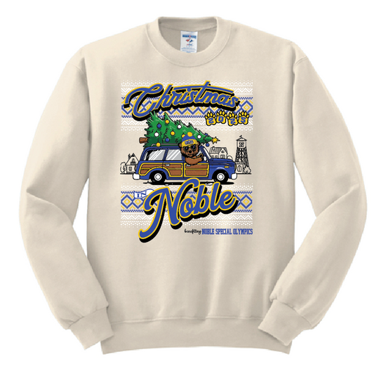 Noble Special Olympics "Christmas" Design Crewneck Sweatshirt (natural)
