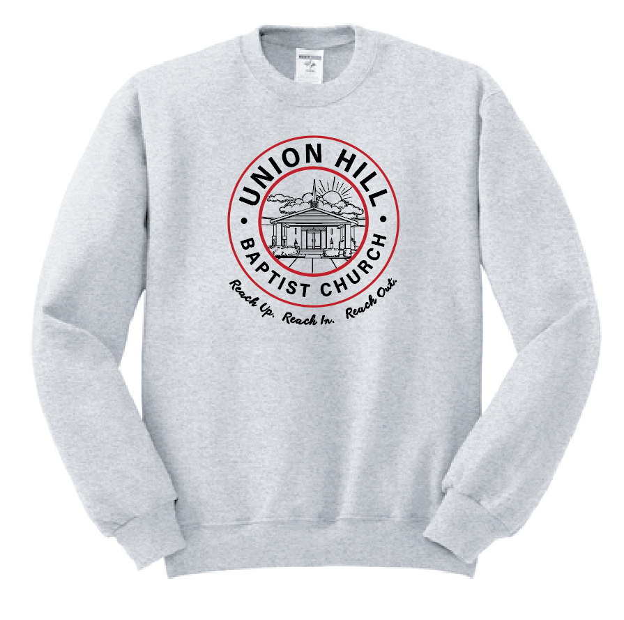 Union Hill "Building" Design Crewneck Sweatshirt (ash)