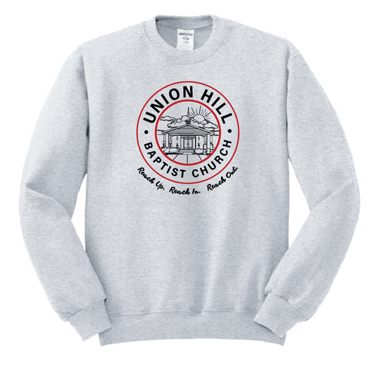 Union Hill "Building" Design Crewneck Sweatshirt (ash)