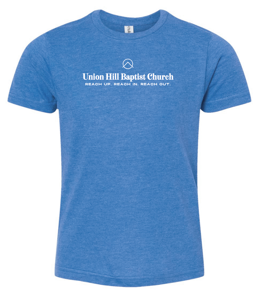 Union Hill "1 John 4" Design Tultex S/S T-shirt (heather royal)