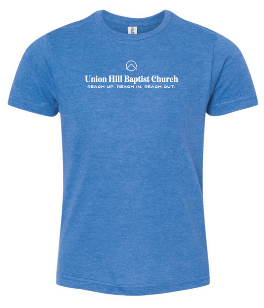 Union Hill "1 John 4" Design Tultex S/S T-shirt (heather royal)