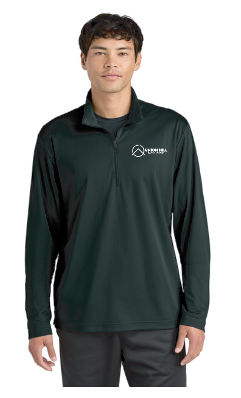 Union Hill "Logo" 1/4 Zip Pullover (black)