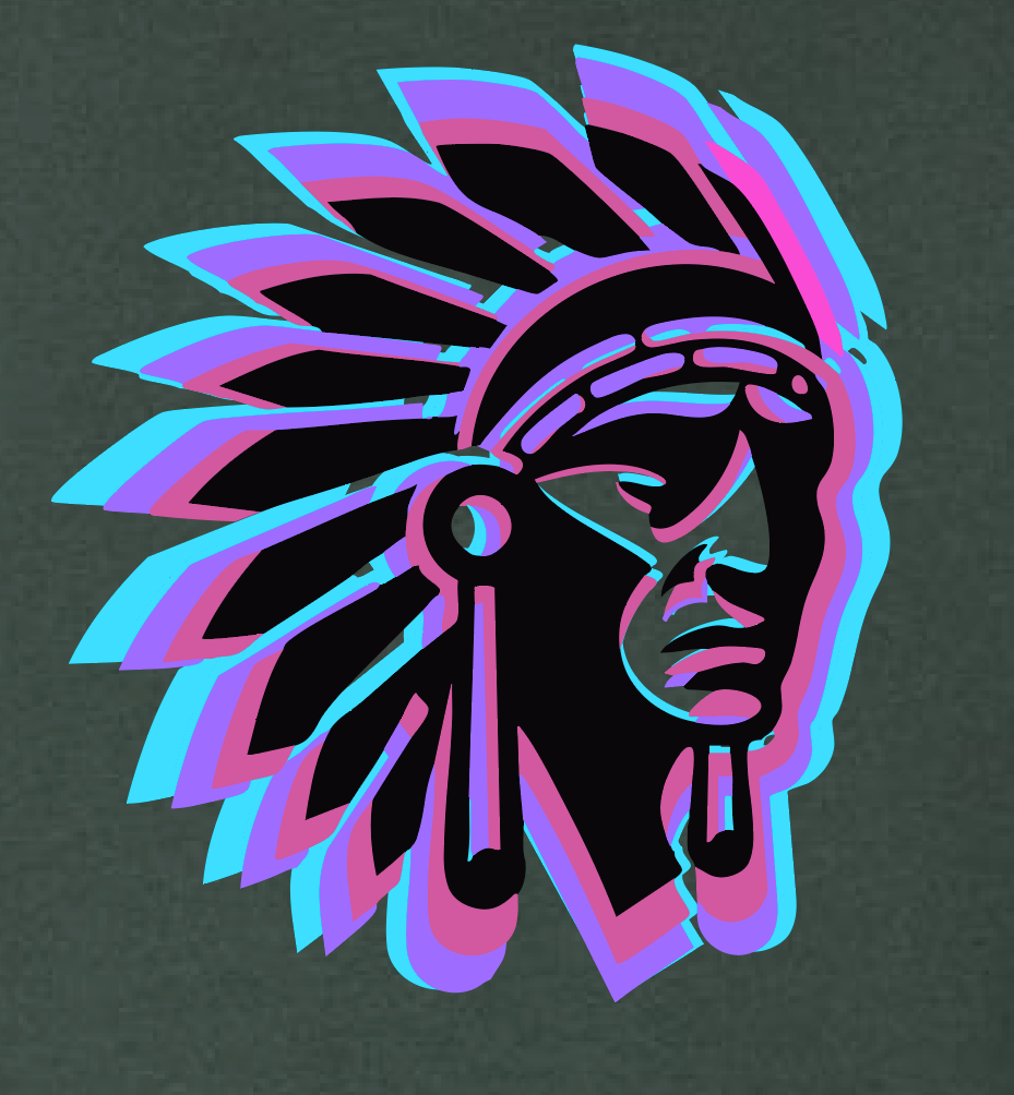 Washington High "Neon Chief" Softstyle L/S T-shirt