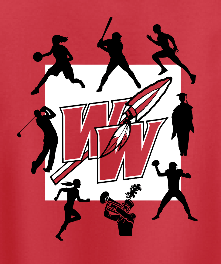 Washington High "Sports" Design S/S Performance T-shirt