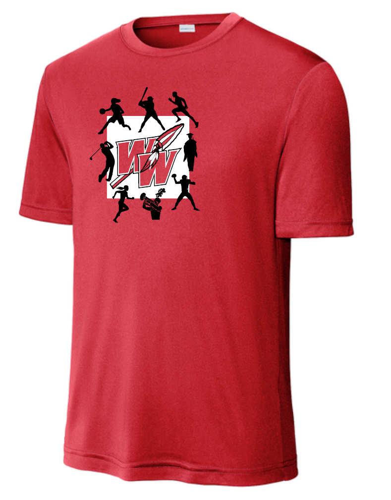 Washington High "Sports" Design S/S Performance T-shirt