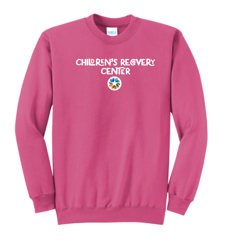 ODMH Children's Recovery Center "Full Logo" Crewneck Sweatshirt (pink)