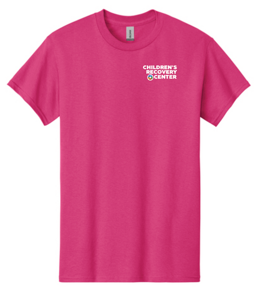ODMH Children's Recovery Center "Left Chest Logo" S/S T-shirt (pink)