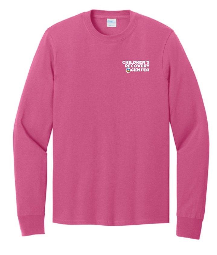 ODMH Children's Recovery Center "Left Chest Logo" L/S T-shirt (pink)
