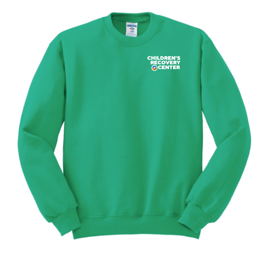 ODMH Children's Recovery Center "Left Chest Logo" Crewneck Sweatshirt (green)