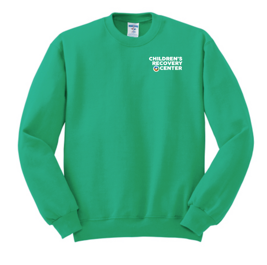 ODMH Children's Recovery Center "Left Chest Logo" Crewneck Sweatshirt (green)
