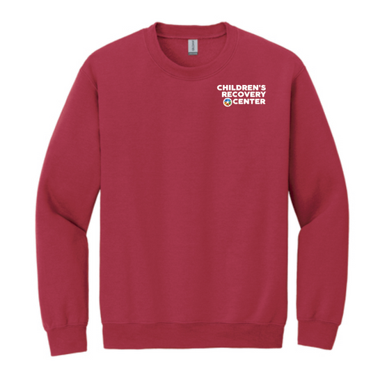 ODMH Children's Recovery Center "Left Chest Logo" Crewneck Sweatshirt (cardinal)
