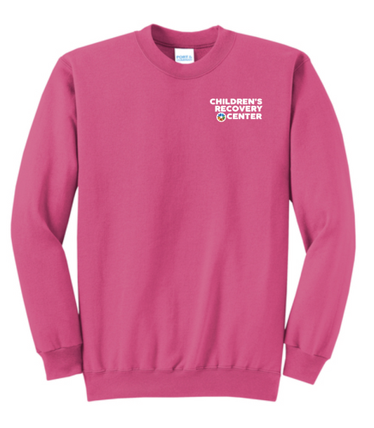 ODMH Children's Recovery Center "Left Chest Logo" Crewneck Sweatshirt (pink)