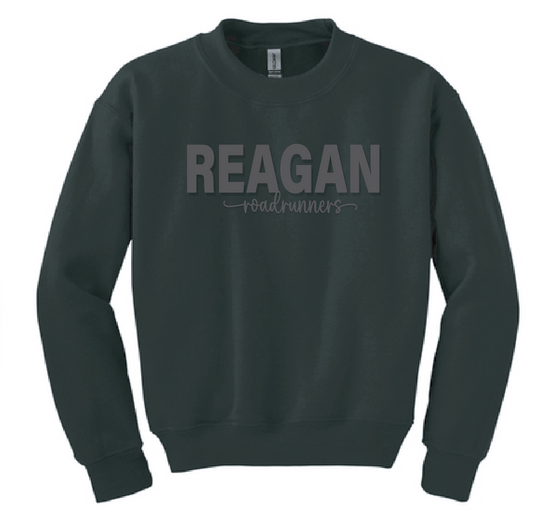 Reagan "3D Puff" Crewneck Sweatshirt (black)