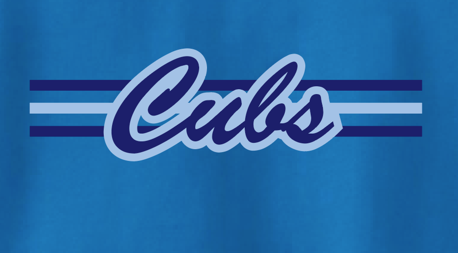 Cleveland "Script Bar" Design L/S Moisture Wicking T-shirt (royal)