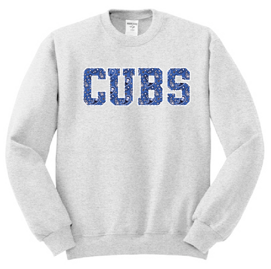 Cleveland "Bandana" Design Jerzees Sweatshirt (ash)