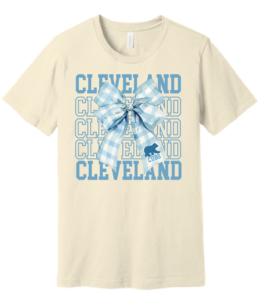 Cleveland "Bow" Design BellaCanvas S/S T-shirt