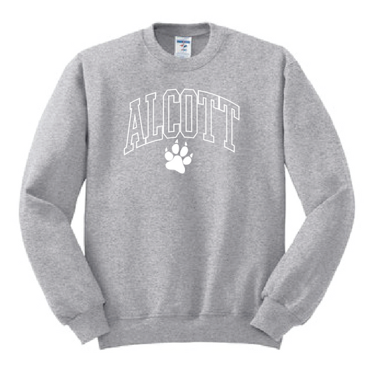 Alcott "Arch Paw" Design Crewneck Sweatshirt (heather)