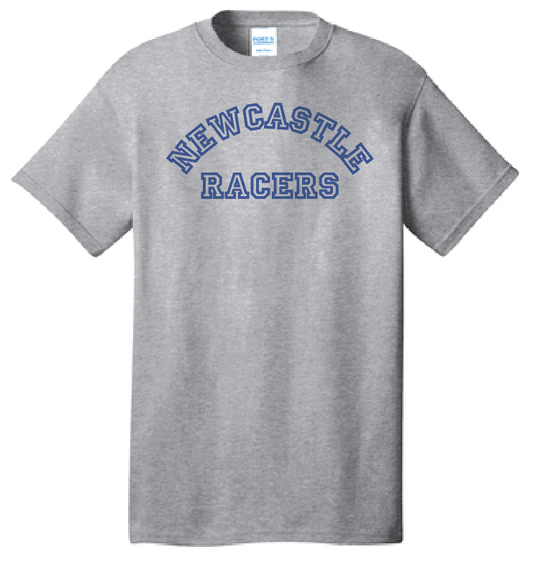 Newcastle Middle School "Curved Text" Gildan S/S T-shirt (heather)