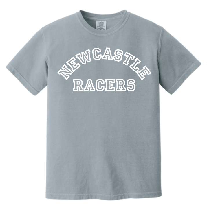 Newcastle Middle School "Curved Text" Comfort Colors S/S T-shirt (granite)
