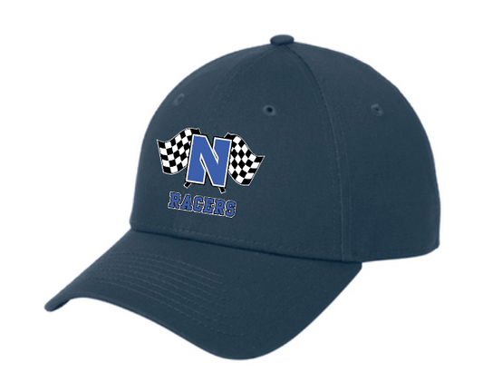 Newcastle Middle School "Racer Flags" New Era Structured Cap (navy)