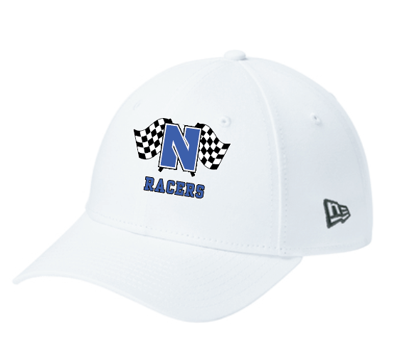 Newcastle Middle School "Racer Flags" New Era Structured Cap (white)