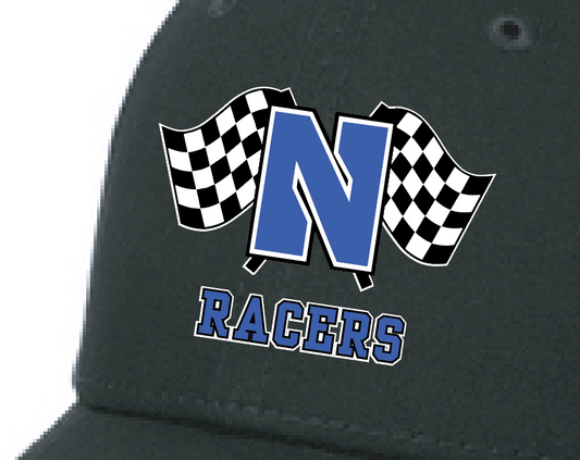 Newcastle Middle School "Racer Flags" New Era Structured Cap (black)