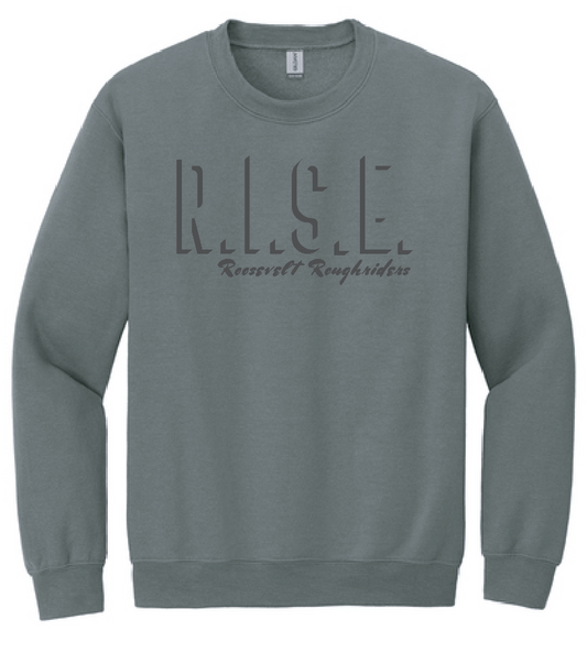 Roosevelt "3D Puff" Design Crewneck Sweatshirt (Charcoal)