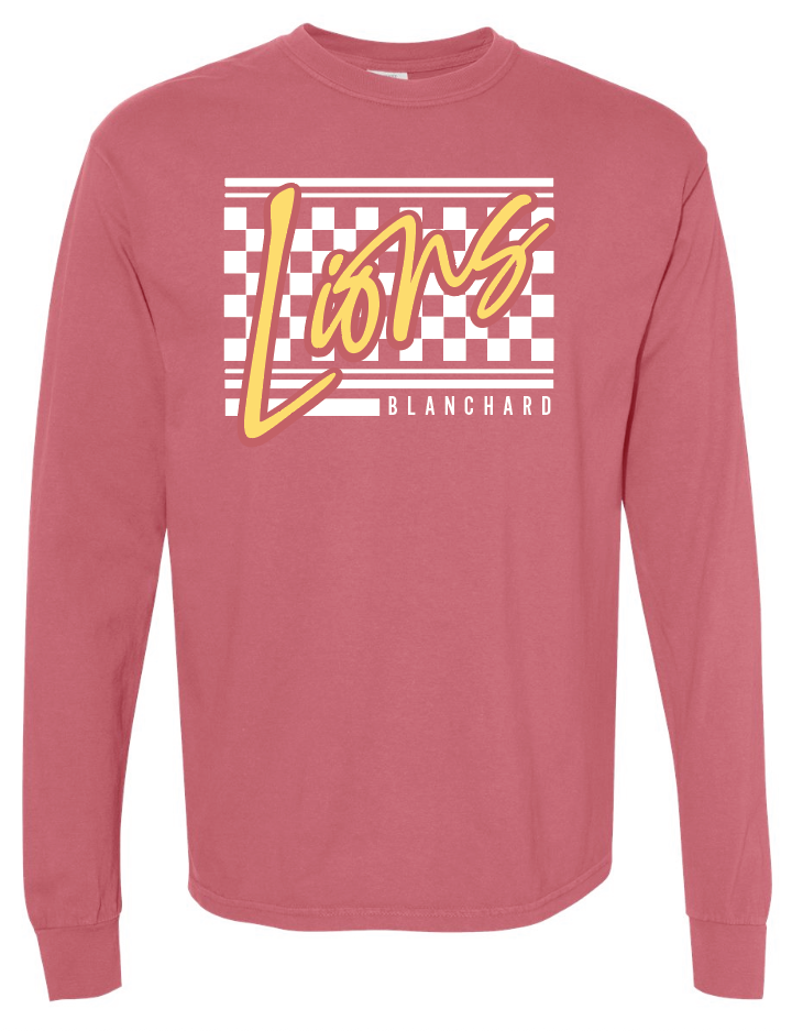 Blanchard PTO "Checker" Design Comfort Colors L/S T-shirt