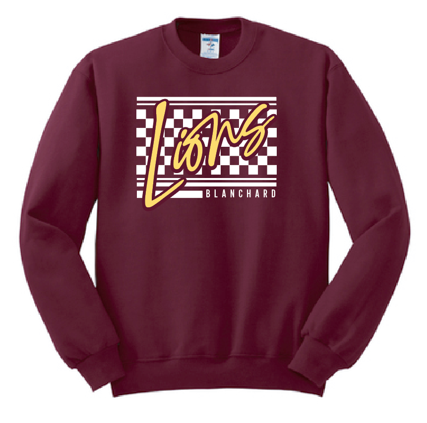 Blanchard PTO "Checker" Design Jerzees Sweatshirt