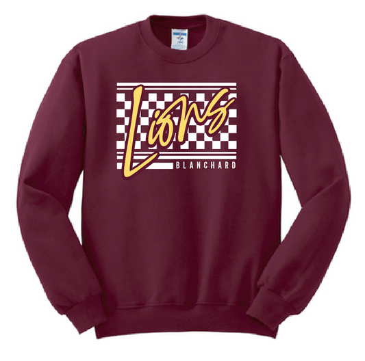 Blanchard PTO "Checker" Design Jerzees Sweatshirt