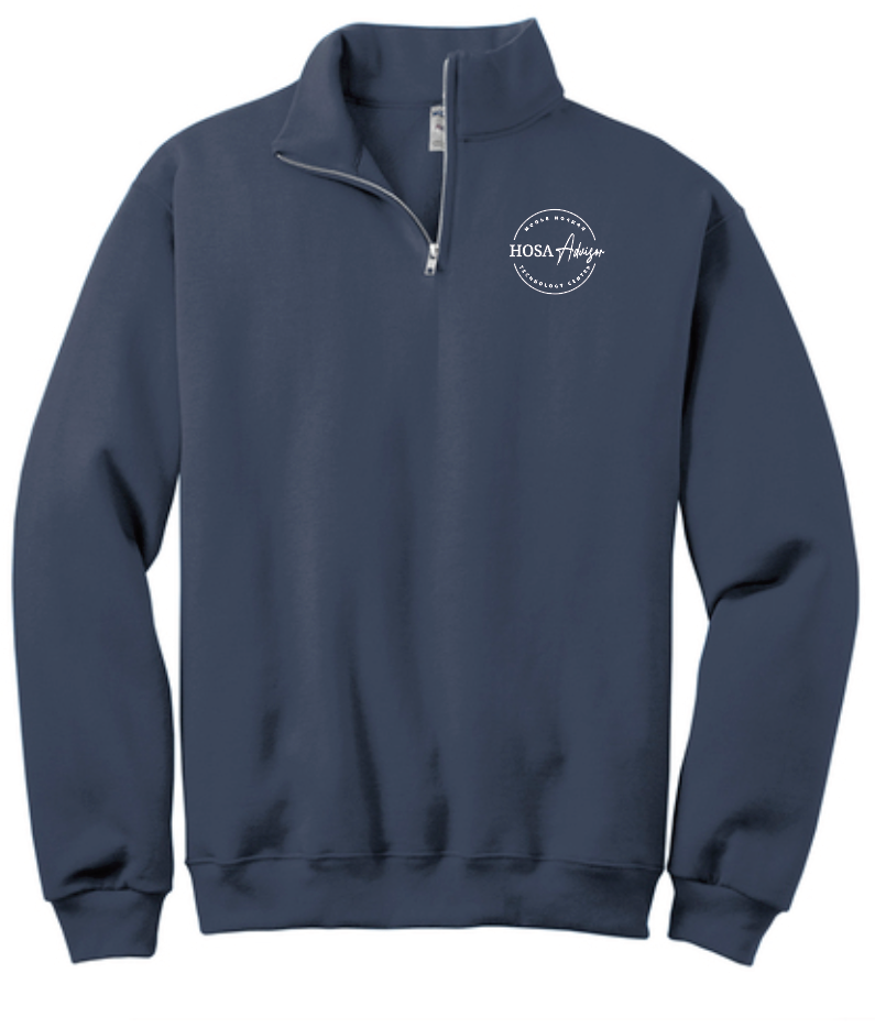 MNTC Health Advisor "HOSA" Design 1/4 Zip Fleece Pullover
