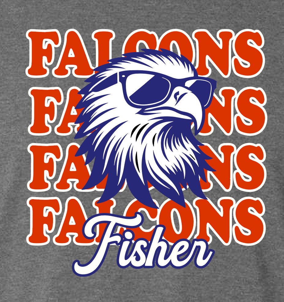 Fisher "Falcon Head" Design Crewneck Sweatshirt