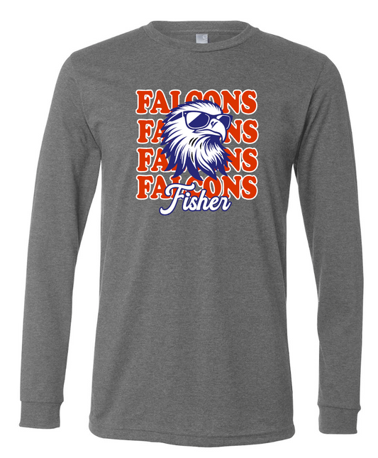 Fisher "Falcon Head" Design BellaCanvas L/S T-shirt