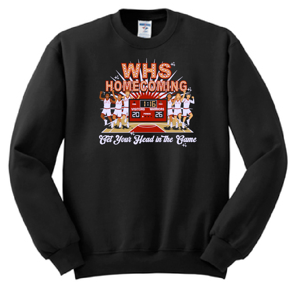 Washington Basketball "Homecoming" Design Crewneck Sweatshirt