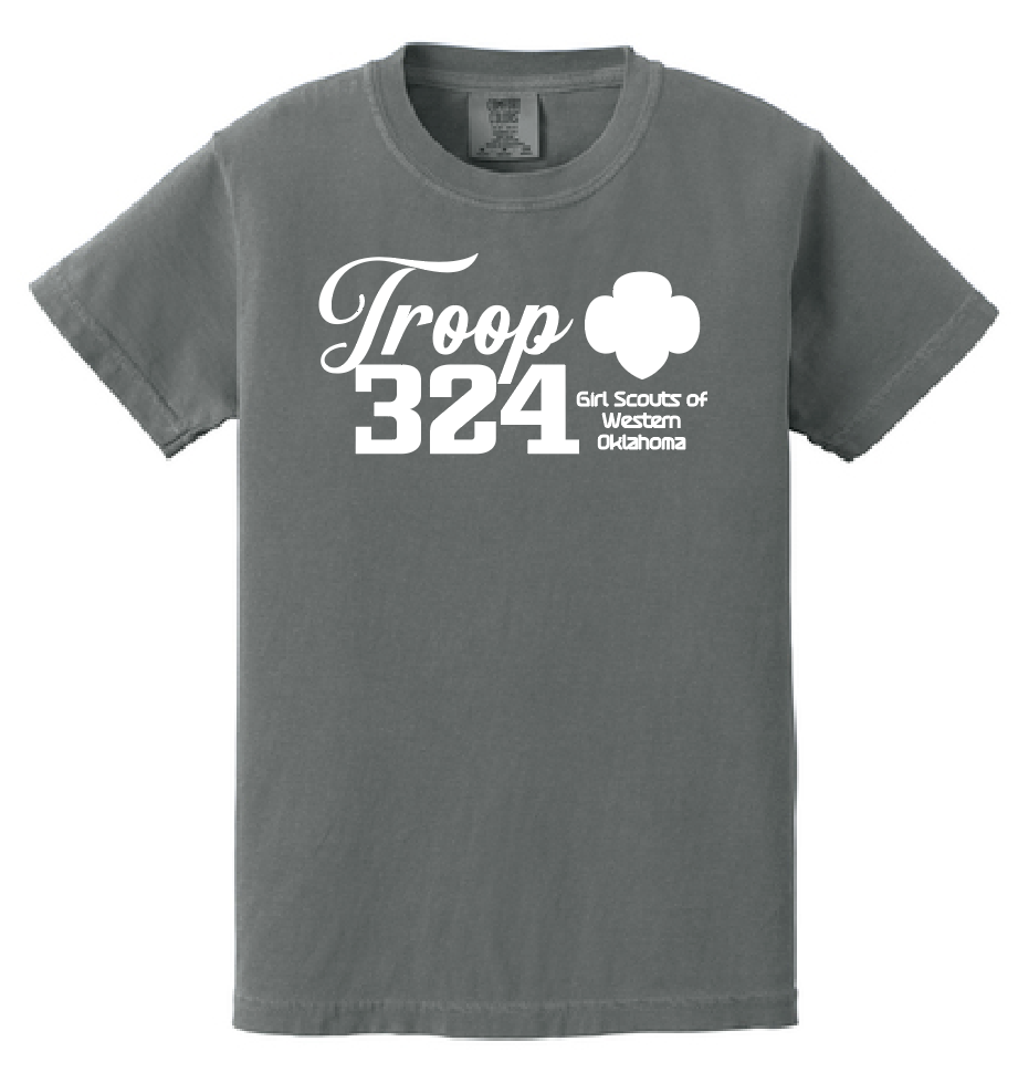 Troop 324 Comfort Colors S/S T-shirt (pepper)