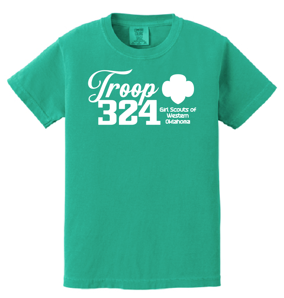 Troop 324 Comfort Colors S/S T-shirt (green)