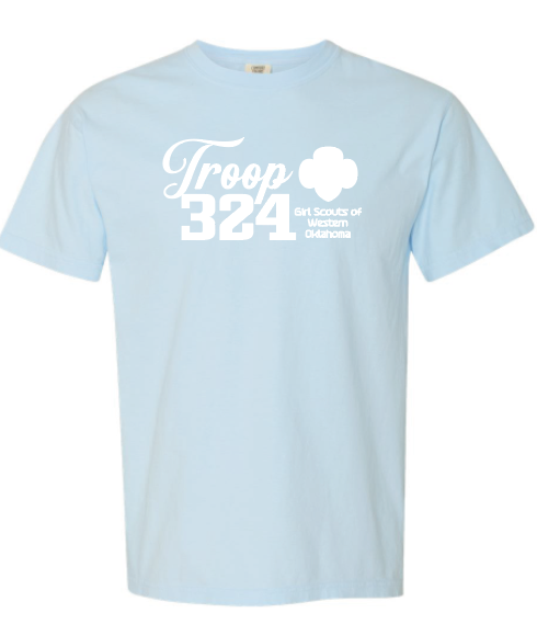 Troop 324 Comfort Colors S/S T-shirt (chambray)