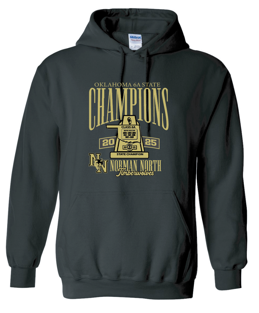 NN Men's Soccer "Champions" Design Hooded Sweatshirt