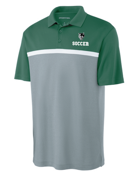 NN Men's Soccer "Soccer" Design Moisture Wicking Polo