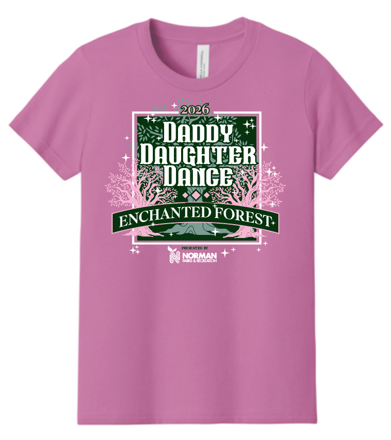 Daddy Daughter Dance "Enchanted Forest" Design S/S T-shirt (pink)