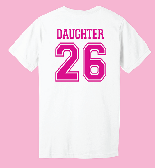 Daddy Daughter Dance "Daughter 2026" Design S/S T-shirt (white)