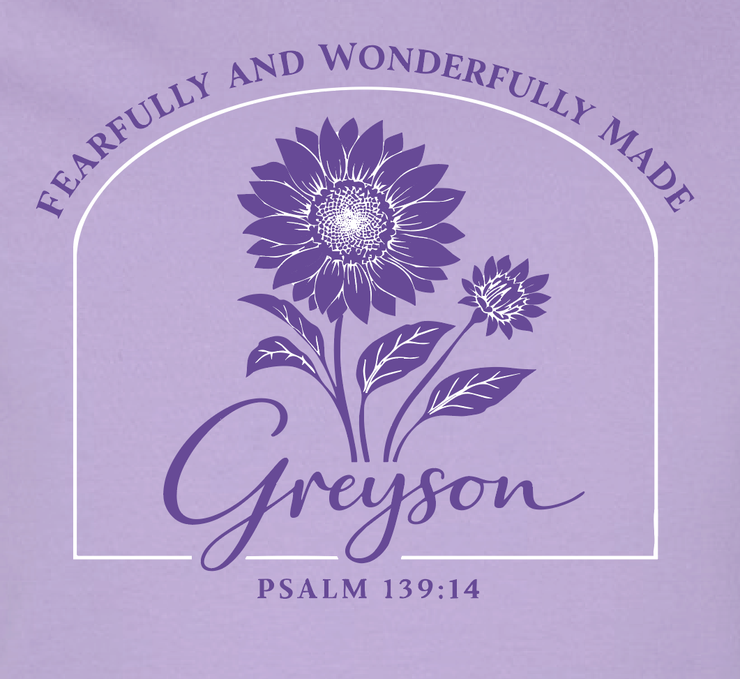 Washington AWOL "Flower" Design Crewneck Sweatshirt (lavender)