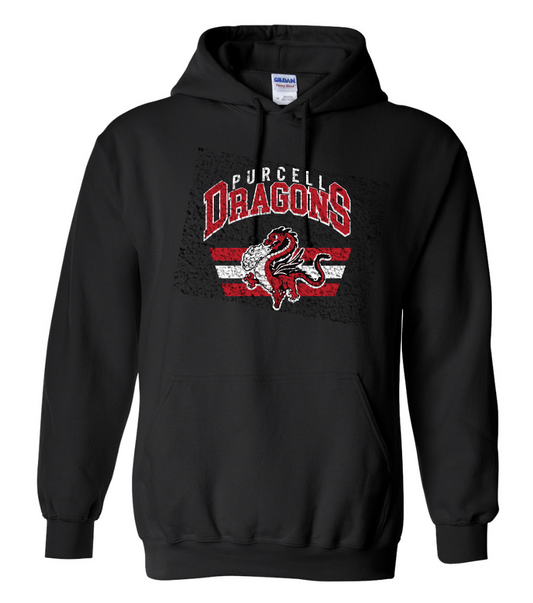 Purcell PTO "Vintage Dragon" Design Hooded Sweatshirt