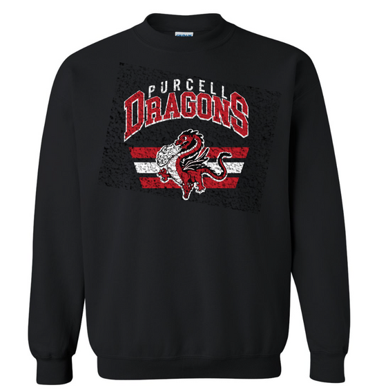 Purcell PTO "Vintage Dragon" Design Crewneck Sweatshirt