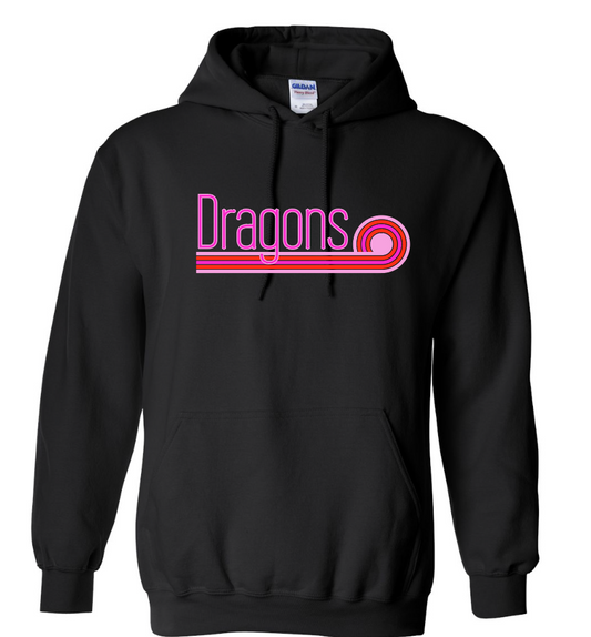 Purcell PTO "Neon Stripe" Design Hooded Sweatshirt (black)