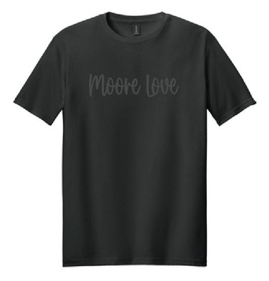Moore West Moore Love "Tonal" Design S/S T-shirt (black)
