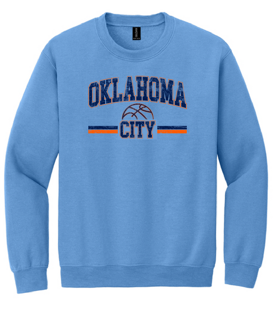 Washington (OK) 4th Grade Basketball Crewneck Sweatshirt